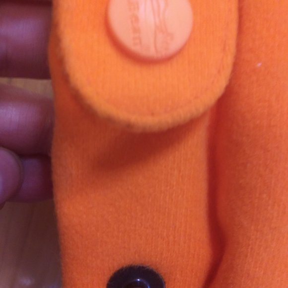 NWT LL Bean Hunter Orange hooded coat size Large FLAWED - Picture 6 of 16